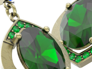 Scratch Finish Gold Material Setup For KeyShot Jewelry Rendering 3D मॉडल