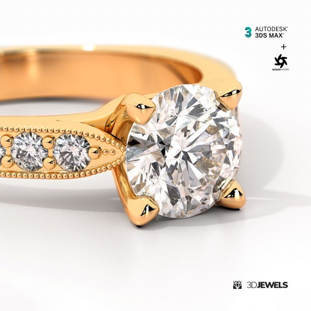 Pre-made Scene Setup 3ds Max with OctaneRender for Jewelry Rendering Model 3D .c4d .max .obj .3ds .fbx .stl .blend 