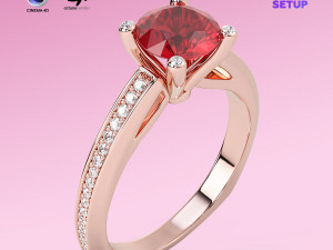 Realistic Scene Setup for Jewelry Rendering in Cinema 4D with OctaneRender 3D मॉडल