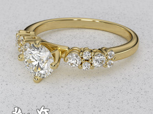 Rhinoceros OctaneRender Jewelry Realistic Render Scene Setup Modelo 3D
