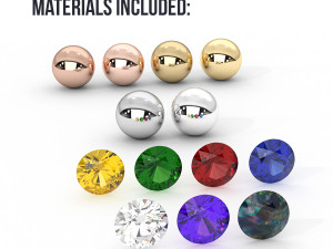 Jewelry 3D Rendering Scene Setups for Rhino with V-Ray 5 3D Model