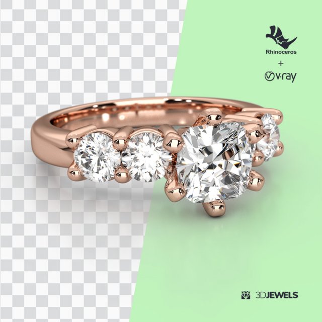 Jewelry 3D Rendering Scene Setups for Rhino with V Ray 5 Modello