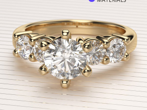 Bright Scene Setup for KeyShot 10 Jewelry 3D Rendering 3D मॉडल