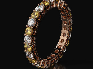 Black Scene Setup for Jewelry Rendering in Cinema 4D and Octane Render 3D मॉडल