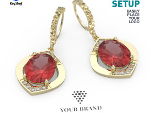 Branding Scene Setup for Jewelry Rendering in KeyShot Modelo 3D