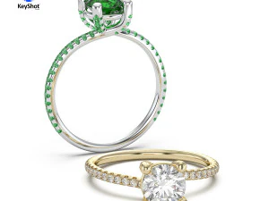 Branding Scene Setup for Jewelry Rendering in KeyShot 3D Model