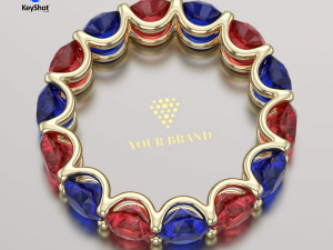 Branding Scene Setup for Jewelry Rendering in KeyShot Modelo 3D