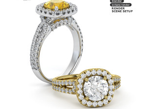 Blender with Octane Render Scene Setup for Jewelry Rendering Vol1 Modèle 3D