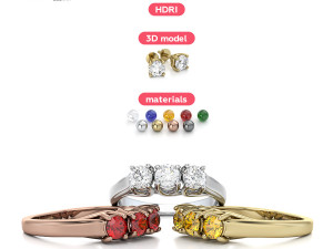 Blender with Octane Render Scene Setup for Jewelry Rendering Vol1 Modèle 3D