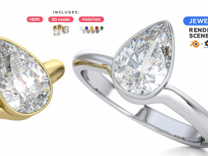Blender with Octane Render Scene Setup for Jewelry Rendering Vol1 Modello 3D