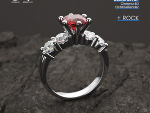 Scene Setups for Jewelry Rendering in Cinema 4D OctaneRender Vol3 3D Model