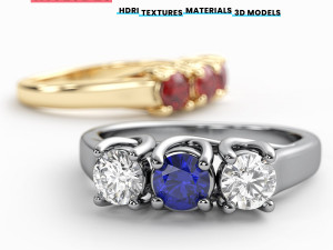Scene Setups for Jewelry Rendering in Cinema 4D OctaneRender Vol3 3D Model