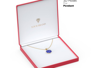 Packaging For Jewelry Pendant Presentation 3D 模型