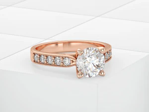 Scene Setup with Pedestal Display for Jewelry Rendering in KeyShot 3D Model