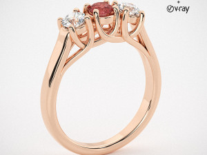 3ds Max with V-Ray Render Scene Setups for Jewelry Visualization 3D Model