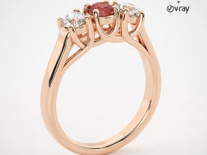 3ds Max with V-Ray Render Scene Setups for Jewelry Visualization 3D Model