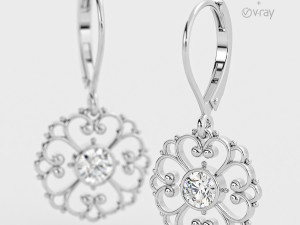 3ds Max with V-Ray Render Scene Setups for Jewelry Visualization 3D Model