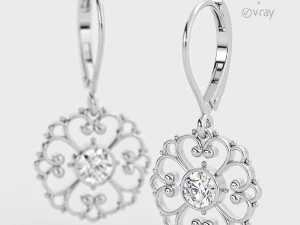 3ds Max with V-Ray Render Scene Setups for Jewelry Visualization 3D Model