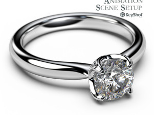 KeyShot 360 Animation Scene Setup for Jewelry Visualization 3D 模型