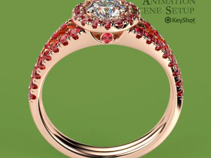 KeyShot 360 Animation Scene Setup for Jewelry Visualization 3D Model