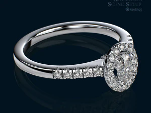 KeyShot 360 Animation Scene Setup for Jewelry Visualization 3D Model