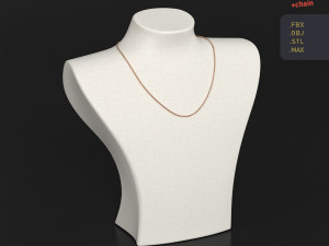 Display Stand for Beads Necklaces Pendant Neck Mannequin Jewelry 3D Model