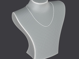 Display Stand for Beads Necklaces Pendant Neck Mannequin Jewelry 3D Model