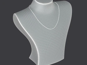 Display Stand for Beads Necklaces Pendant Neck Mannequin Jewelry 3D Model