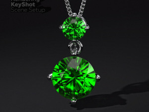 Scene Setup for Jewelry Rendering with Shadow in KeyShot Modelo 3D