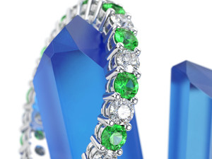 Crystal Scene for Jewelry Rendering with KeyShot 11 3D Model