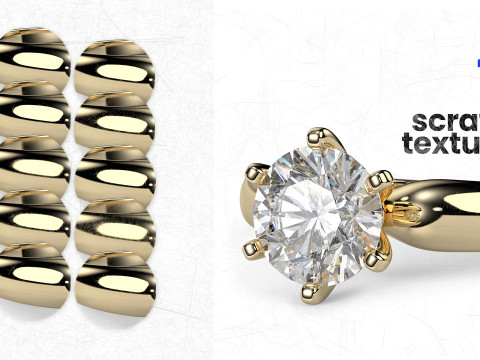 10 Scratch Textures Pack for Realistic Jewelry Rendering CG Textures