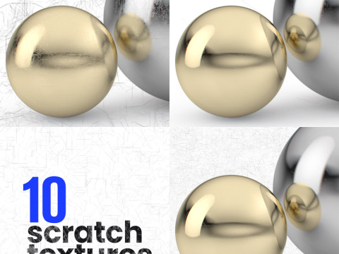 10 Scratch Textures Pack for Realistic Jewelry Rendering CG Textures