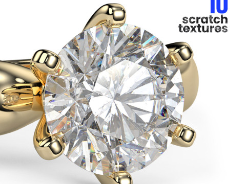 10 Scratch Textures Pack for Realistic Jewelry Rendering CG Textures