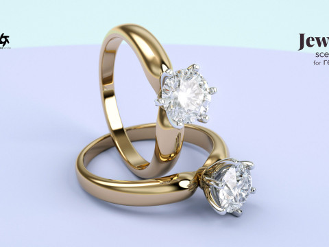 Cinema 4D with Octane Render Scene Setup for Jewelry Rendering 3D Model