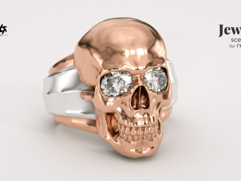Cinema 4D with Octane Render Scene Setup for Jewelry Rendering 3D Model