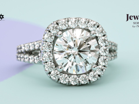 Cinema 4D with Octane Render Scene Setup for Jewelry Rendering 3D Model