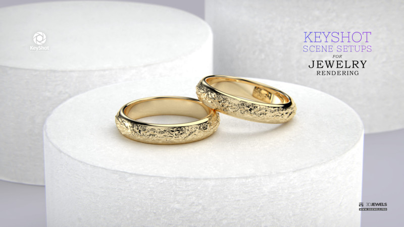 KeyShot Scene Setups with Stand for Jewelry Rendering 3D-Modell .c4d .max .obj .3ds .fbx .stl .blend 
