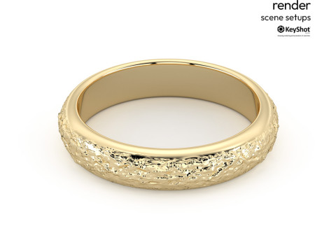 Bright KeyShot Scene Setups for Jewelry Visualization 3D Model