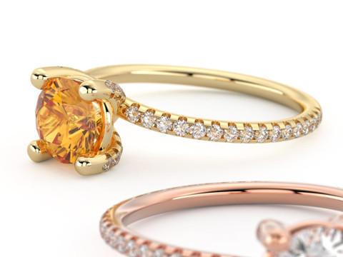 Bright KeyShot Scene Setups for Jewelry Visualization 3D Model