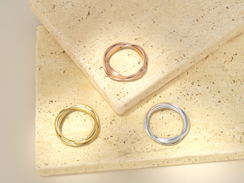 Jewelry Rendering Scene Setups with Travertine for Cinema 4D and Octane Render 3D Model