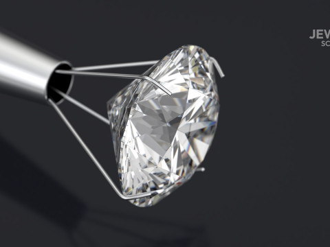 KeyShot Scene with Stone Holder for Jewelry Visualization Modello 3D