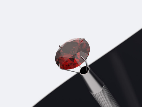 KeyShot Scene with Stone Holder for Jewelry Visualization Modello 3D