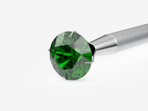 KeyShot Scene with Stone Holder for Jewelry Visualization Modello 3D