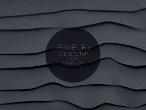 Jewelry Rendering Scene with Sand Waves for KeyShot 3D 모델