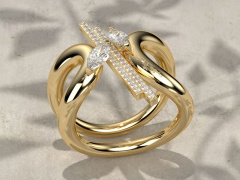 Jewelry Scene for KeyShot with Swaying Branch Animation 3D Model