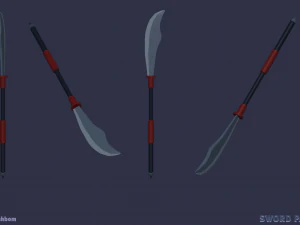 Пакет меч-зброя 3D Модель