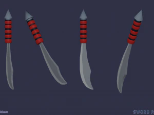 Пакет меч-зброя 3D Модель