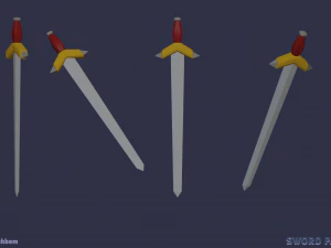 Пакет меч-зброя 3D Модель