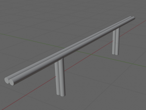 Skate Rail 2 Model 3D