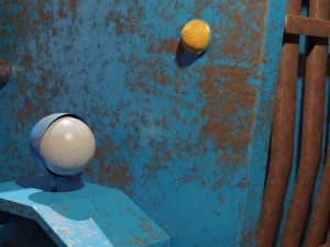 Old rusty tractor Low-poly 3D Model